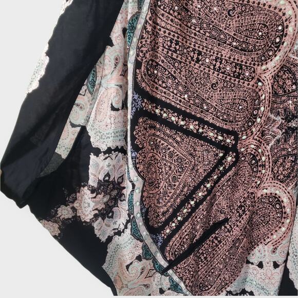 Victoria's Secret Butterfly Poncho Coverup Abstract Paisley Beaded XS/S NWT - Picture 4 of 13